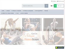 Tablet Screenshot of fitnessscape.com